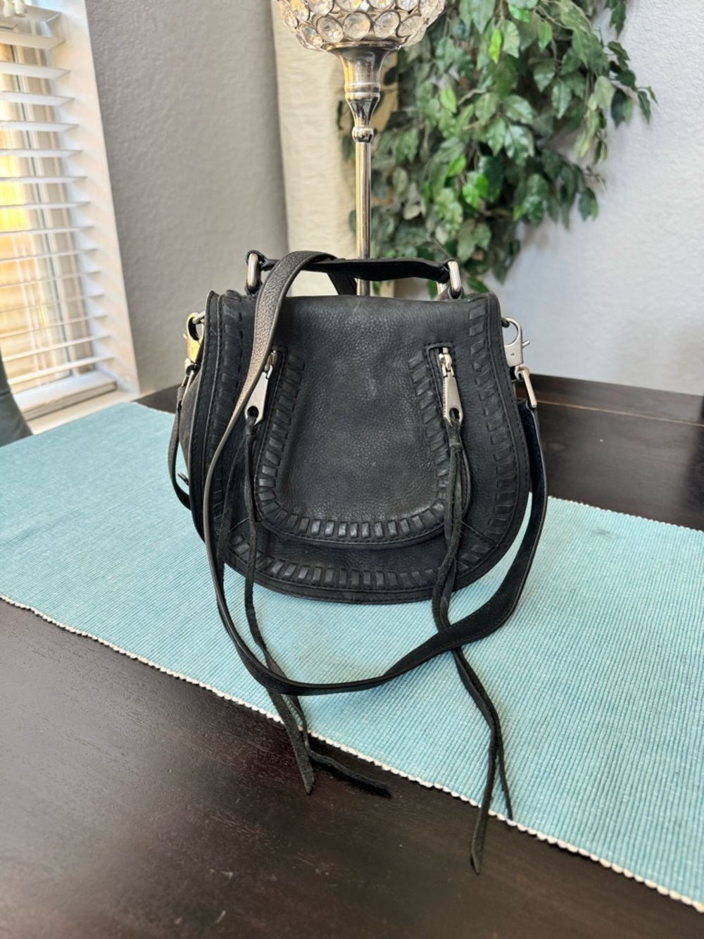 Rebecca Minkoff  Leather Crossbody Saddle Bag